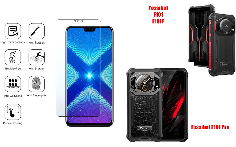 Захисне скло NeoGlass для Fossibot F101, F101P, F101 Pro – надпрозоре та стійке Київ - фото 4