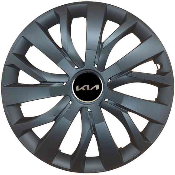 Автомобильные модельные колпаки R16 SJS Kia NEW 432 4шт, черные Винница