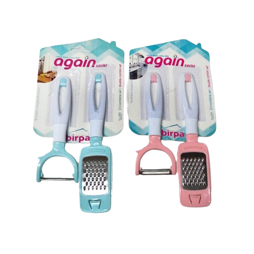 Набір кухонний 2 предмети (тертка + ніж для овочів горизонтальний) ELIF Житомир - фото 1