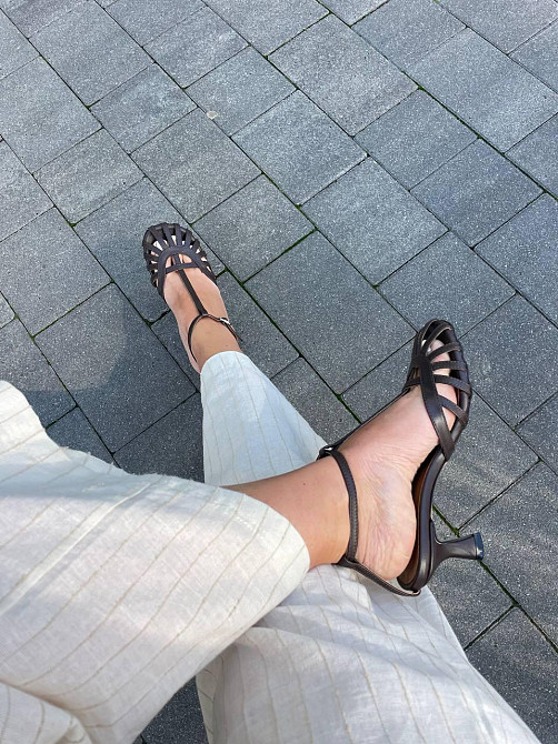 Nikos Босоніжки жіночі Niko`s 2556 шоколадні (літо, шкіра натуральна) (5951) Коломыя - изображение 6