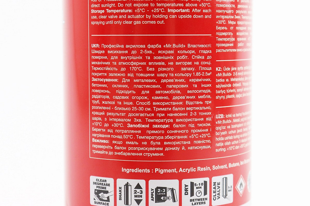 Фарба акрилова №31 "РОЖЕВИЙ", Аерозоль 400ml Київ - фото 3