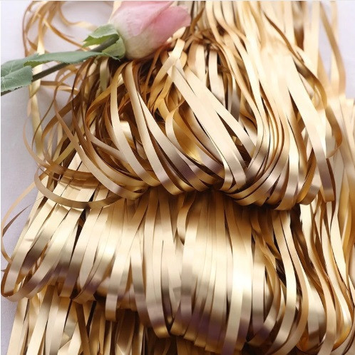 Дощик для фотозони матовий прикраса 245 см на 92 см золотистий Київ - фото 3