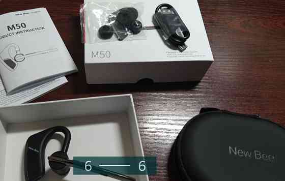Bluetooth Гарнитура NEW Bee M50 двойной микрофон , наушники. Киев