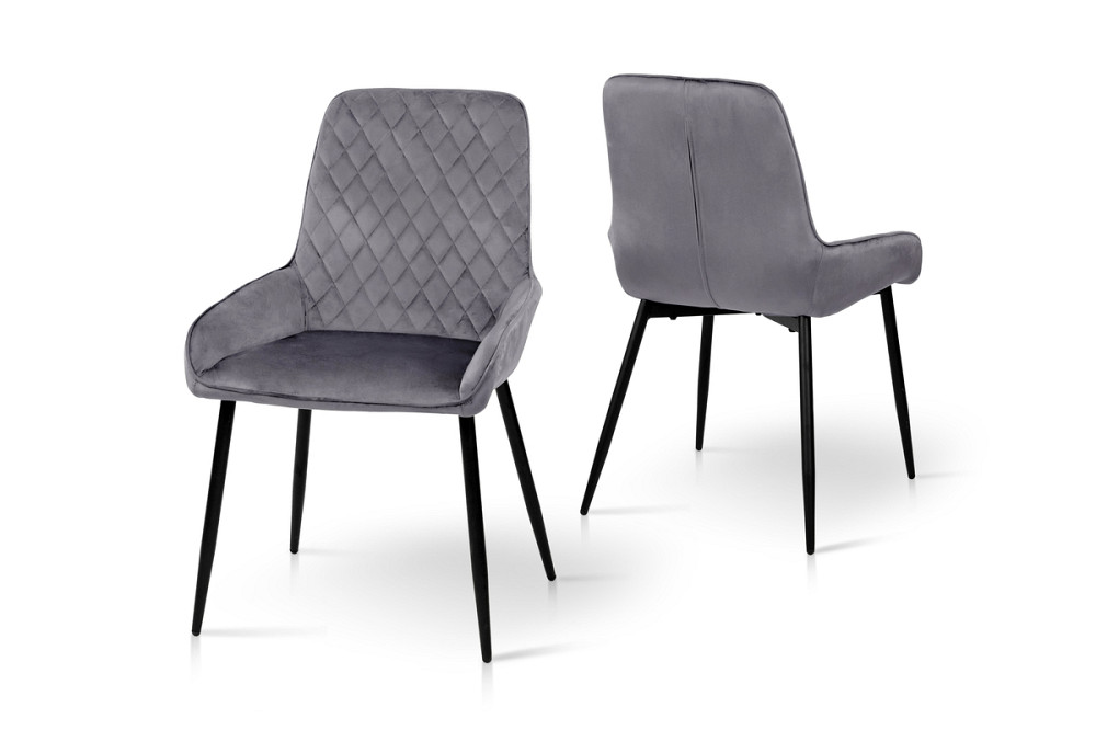 Стілець Ніколь,  чорний/сірий Київ - фото 1