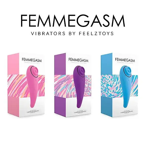 Пульсатор для клітора плюс вібратор FeelzToys - FemmeGasm Tapping & Tickling Vibrator Pink Львів - фото 7