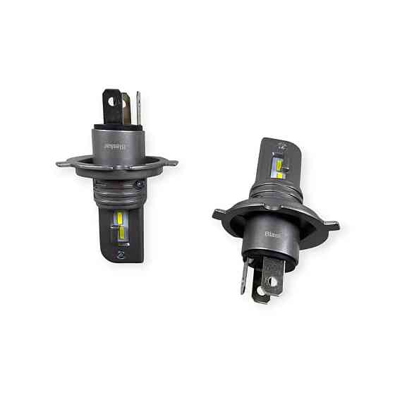 Автолампа H4 12V-24V G9 5500K 60W 12000L LED радіатор Мукачево