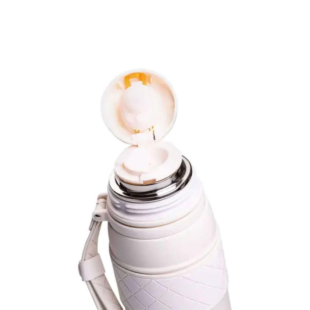 Термос 700 мл белый из нержавеющей стали Киев - изображение 4