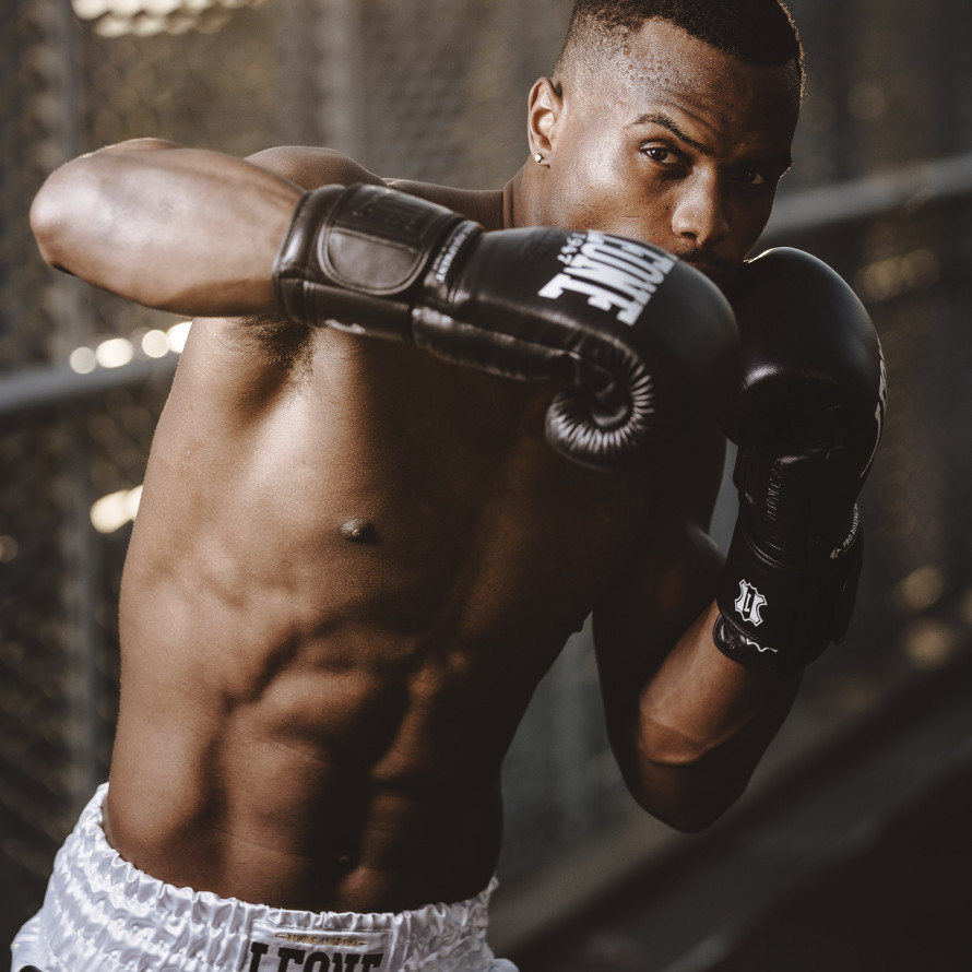 Боксерські рукавички Leone Greatest Black 18 ун. Каменское - изображение 10