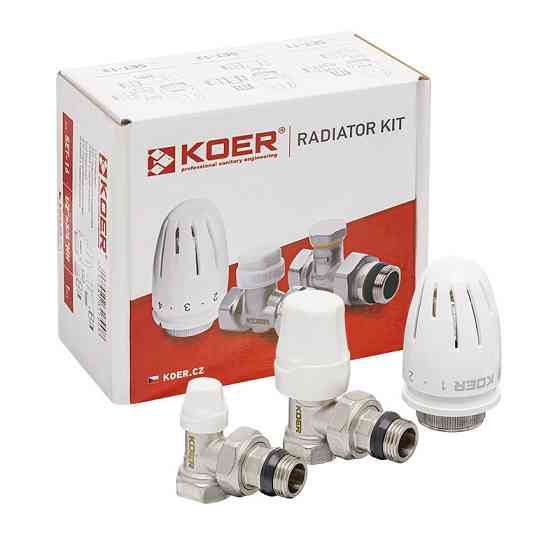 Комплект для підключення радіатора Koer SET-11 - 1/2"x1/2"  з термоголовкою ВЗ   ( KR3175 ) 27212 Харків