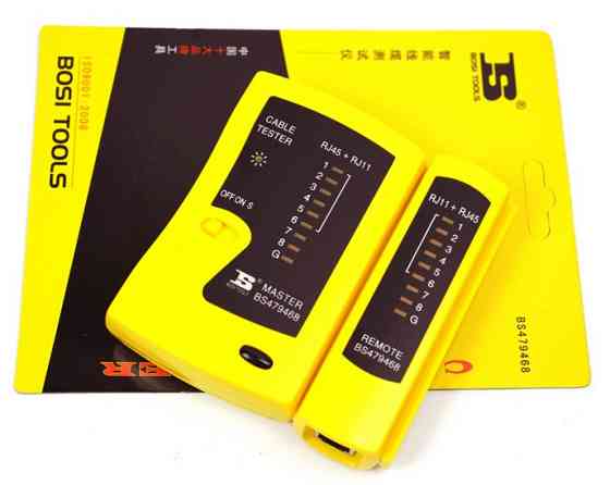 LAN тестер патч корда RJ45 и телефонного кабеля RJ11 Полтава