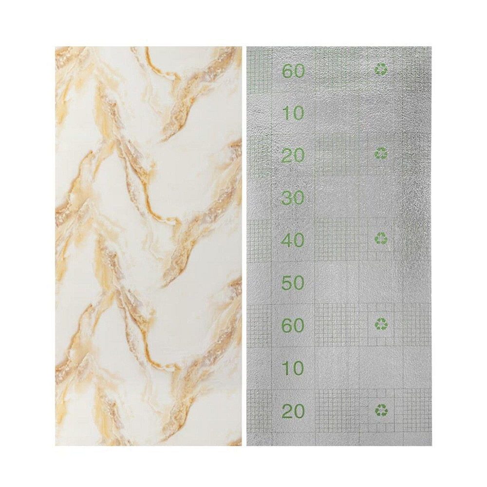 Глянцева самоклеюча вінілова плитка в рулоні Київ - фото 4