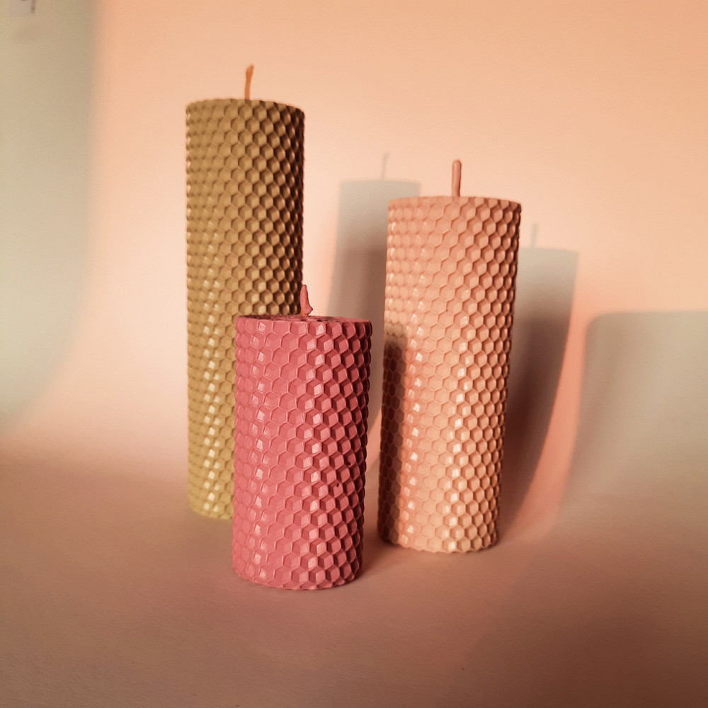 Набор свечей из вощины ассорти Царство Мёда 8,5 см. 13 см, 17,5 см Одесса - изображение 2