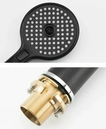 Змішувач на борт ванни GAPPO G1103-6 чорний/хром Київ