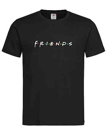 Футболка "Friends" Чорний, XXL Городище