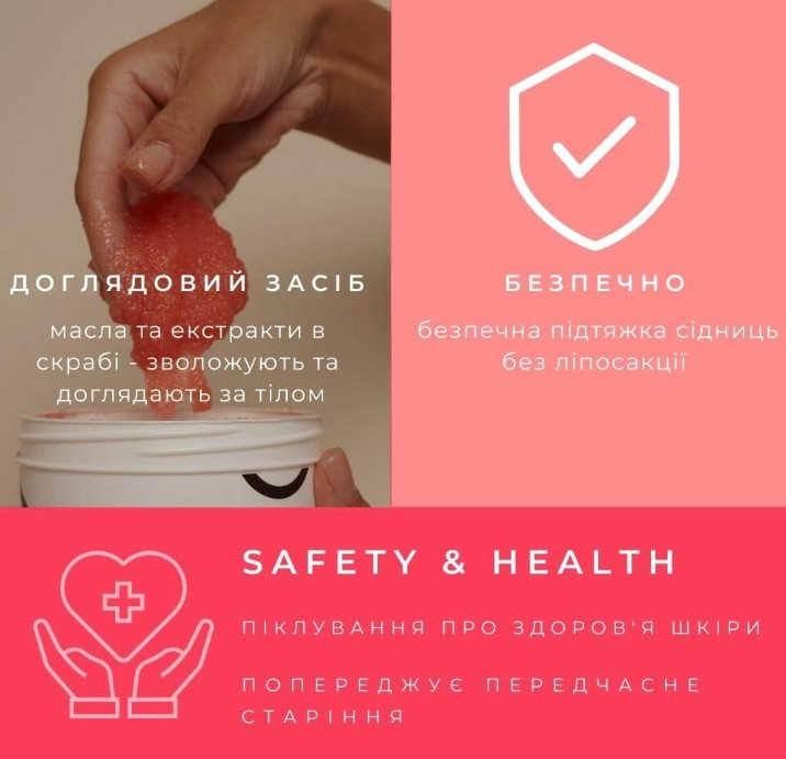 Грейпфрутовый антицеллюлитный скраб для тела с активным компонентом HotFlux Grapefruit scrub RoBeauty 550 г Киев - изображение 5