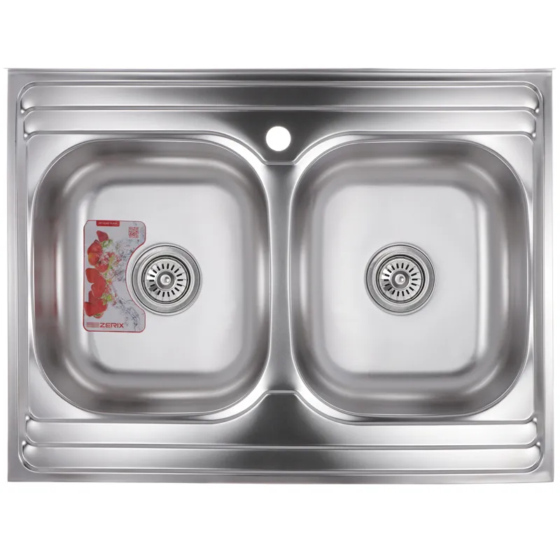 Кухонна мийка Zerix Z8060B-08-180MD Double мікродекор (ZS0611) Харків - фото 1
