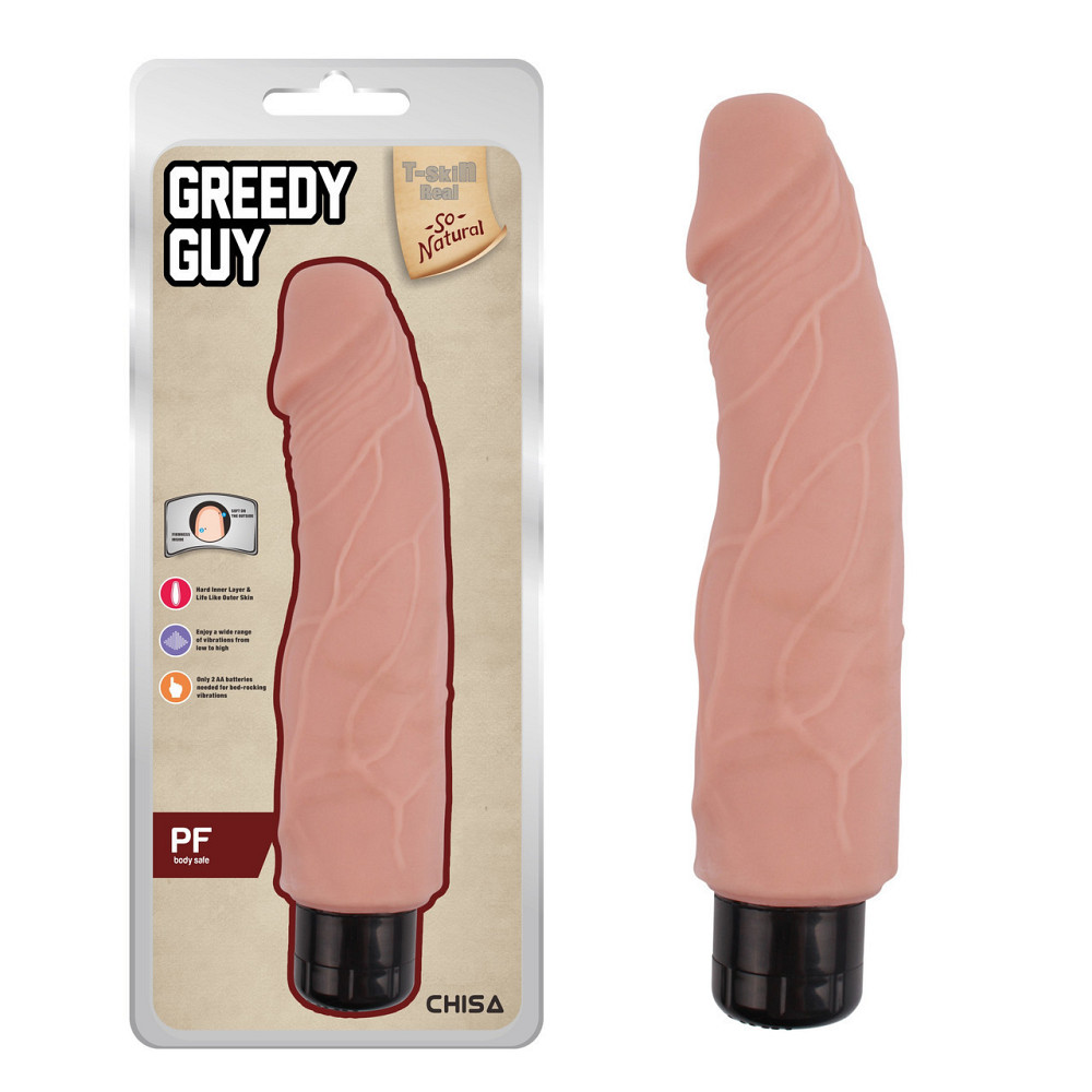 Вибромассажер из киберкожи Chisa T-skin ReaL Greedy Guy на батарейках, бежевый Sex Aura Киев - изображение 2