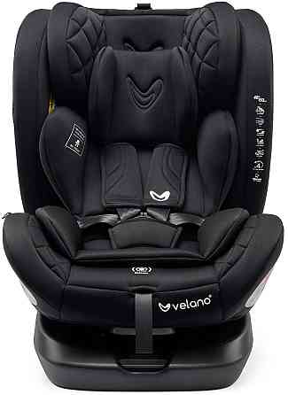 Автокресло Velano Aura 360° i-Size от 0 до 12 лет (40–150 см) Isofix (Черный) Киев