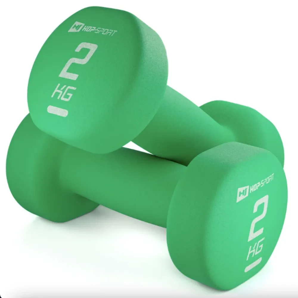 Гантелі для фітнесу неопренові круглі Hop-Sport 2 по 2 кг Київ - фото 2