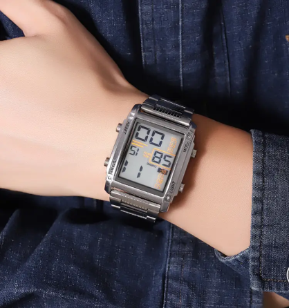 Чоловічий наручний годинник Skmei 2206 (Сріблястий з білим циферблатом) Вінниця