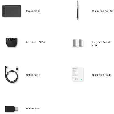 Графический планшет Huion Inspiroy 2 S (H641P) Винница