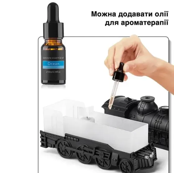 Паровой увлажнитель воздуха Поезд с подсветкой, увлажнитель аромадифузор для дома NM2100 Коломыя