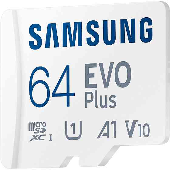 Картка пам'яті MicroSDXC 64 GB UHS-I/U3 Class 10 Samsung Evo Plus R160MB/s + SD-адаптер (MB-MC64SA/EU) ( 64 ГБ ) Харків