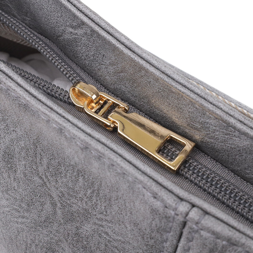 Жіноча зручна сумка з екошкіри Vintage sale_15134 Сірий Київ - фото 4