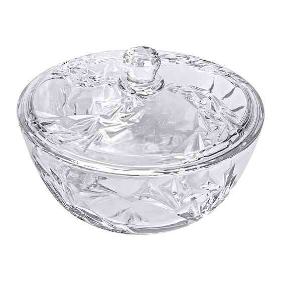 Скляна салатниця з кришкою 24 см Київ