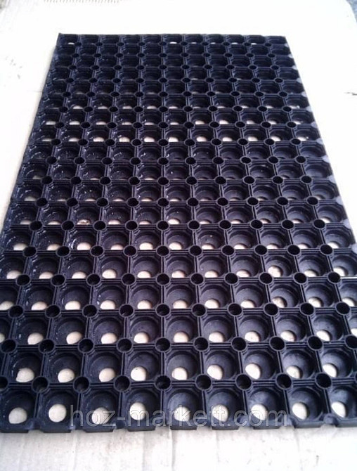 Килимок 100 см х 50 см х 1.5 см гумовий комірчастий сот Харків - фото 4