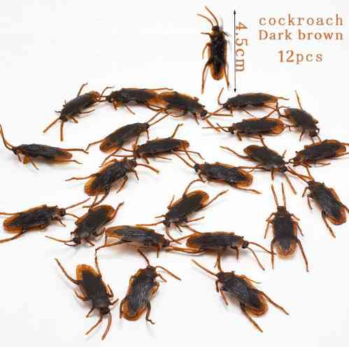 Искусственные тараканы 10 штук 14 на 45 мм коричневый Киев