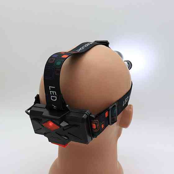 Налобний LED ліхтар RJ-3000 T6+2XPE+ Подарунок Вічний сірник Make Fire / Потужний акумуляторний ліхтарик на голову Київ