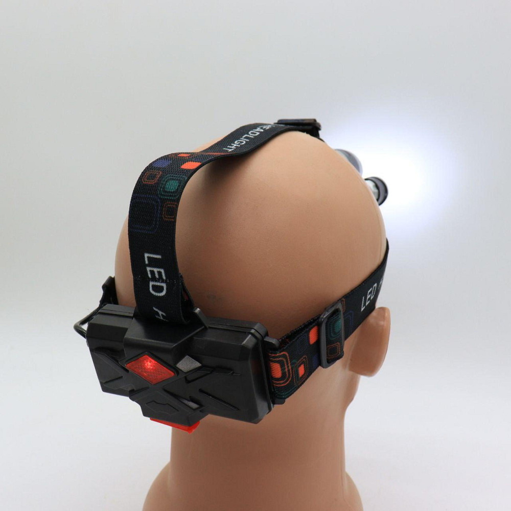 Налобний LED ліхтар RJ-3000 T6+2XPE+ Подарунок Вічний сірник Make Fire / Потужний акумуляторний ліхтарик на голову Київ - фото 5