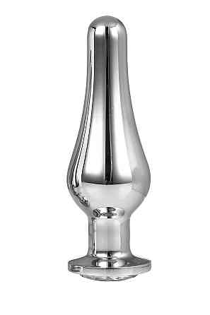 Анальна пробка конічної форми Dream Toys GLEAMING LOVE SILVER PLEASURE PLUG L Sex Aura Київ