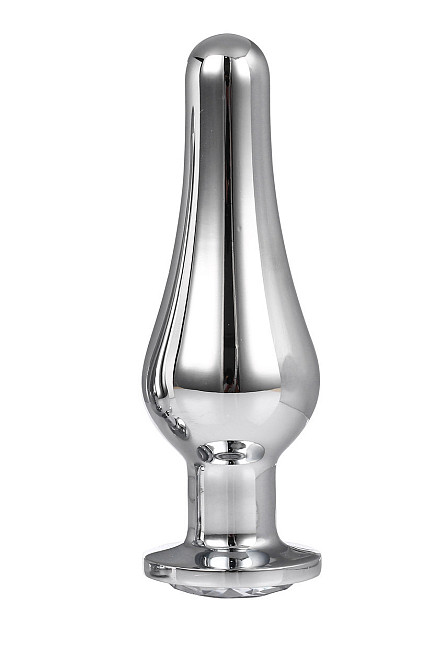 Анальна пробка конічної форми Dream Toys GLEAMING LOVE SILVER PLEASURE PLUG L Sex Aura Київ - фото 2