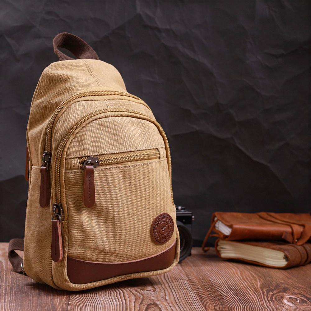 Надійна сумка для чоловіків через плече з ущільненою спинкою (Vintage) Київ - фото 3