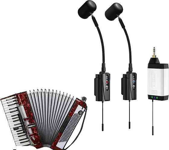 Радіосистема подвійний мікрофон для акордеона баяна ACEMIC Q2/AT-5 Харків