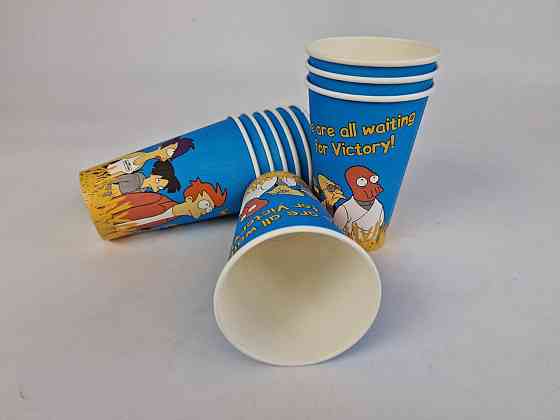 Склянка паперова 500 мл (16oz) "FUTURAMA" Маестро (35 шт.) Харків