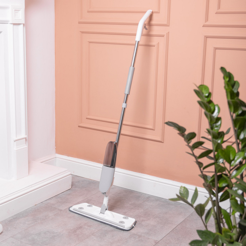 Швабра з розпилювачем води для миття підлоги з насадкою з мікрофібри та контейнером HP-35015-12 Коломия - фото 1