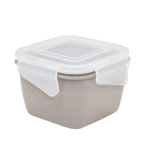 Контейнер універсальний 1,5л квадратний какао/прозорий Фієста Алеана Житомир - фото 1