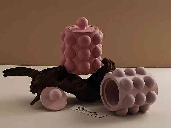 Силиконовая форма для подсвечника из смолы,глины,воска 92 х 95 мм 