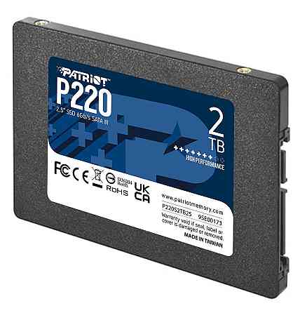 Накопичувач SSD 2TB Patriot P220 2.5" SATAIII TLC (P220S2TB25) Харків