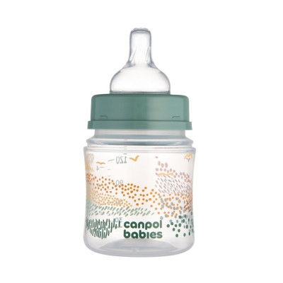 Пляшечка для годування Canpol babies Easystart MOUNTAINS антиколікова з широким отвором 120 мл зелена (35/242_gre) Вінниця - фото 8