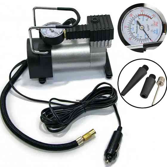 Автокомпресор 40 л/хв, HS-208 + Подарунок Автомобільний пилосос Vacuum cleaner / Повітряний насос для шин Київ