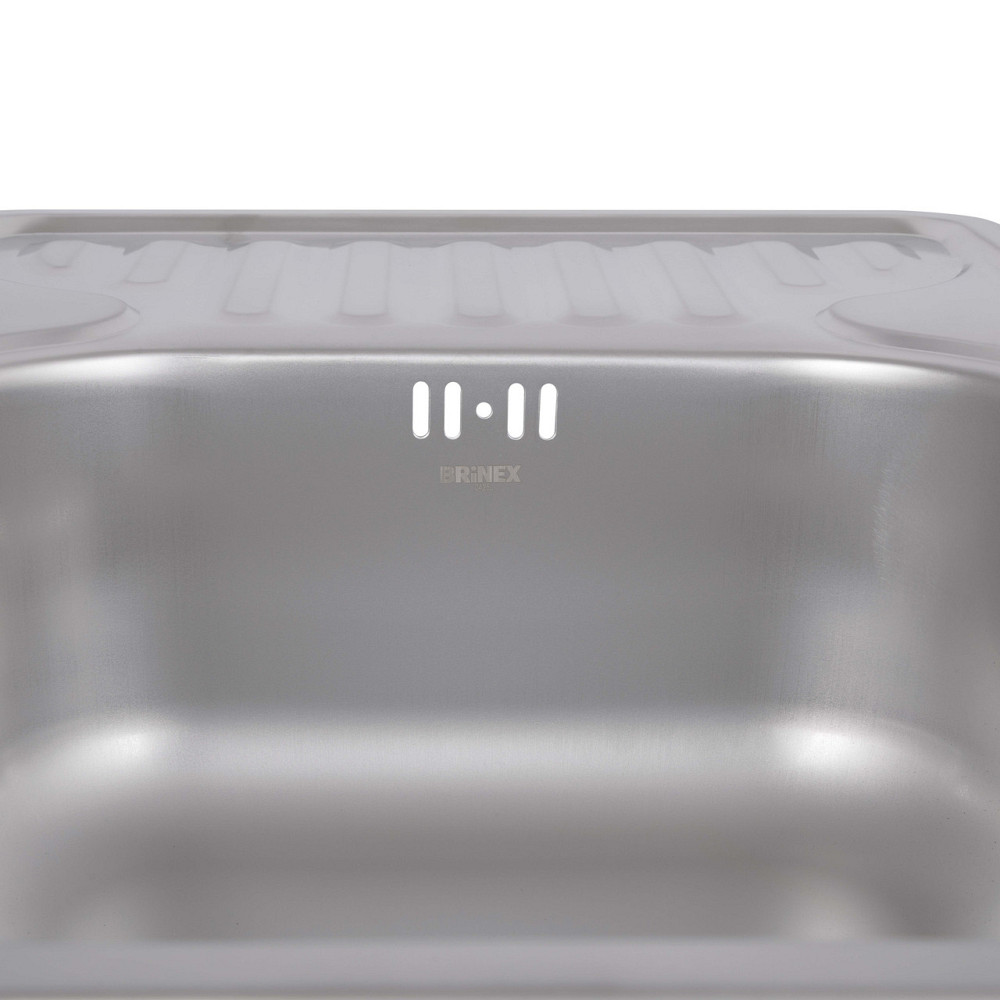 Кухонная мойка Brinex 6642 0,8 мм Satin (BRIN6642SAT08) Киев - изображение 7