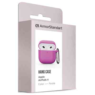 Чехол для наушников Armorstandart Hang Case для Apple AirPods 4 Purple (ARM81292) Винница