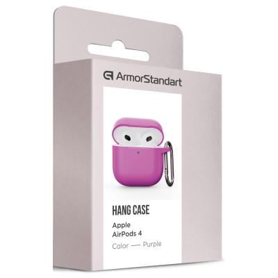 Чохол для навушників Armorstandart Hang Case для Apple AirPods 4 Purple (ARM81292) Вінниця - фото 3