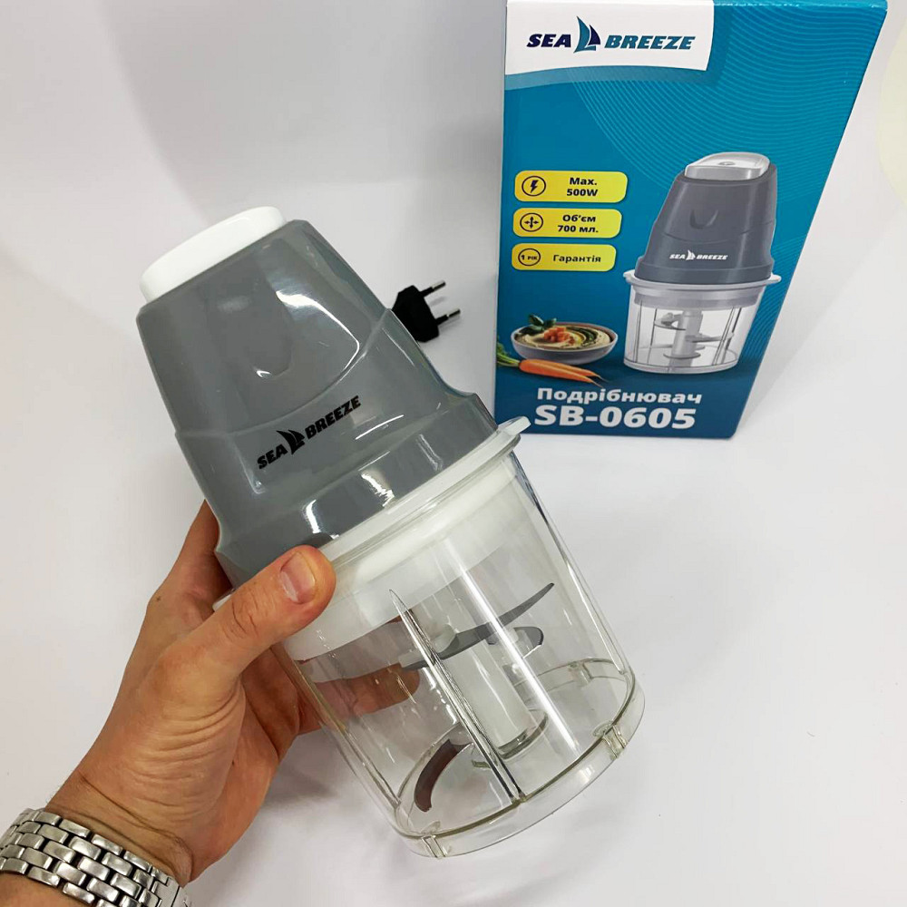 Універсальний подрібнювач для продуктів SeaBreeze, Кухонний подрібнювач з 4 ножами XH-48 Івано-Франківськ - фото 8