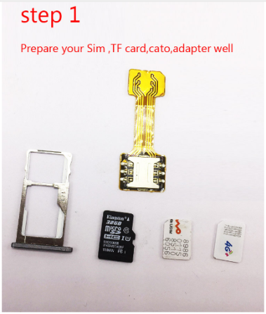 Перехідник адаптер для 2 сім sim карт і Micro SD nano sim dual шлейф Київ