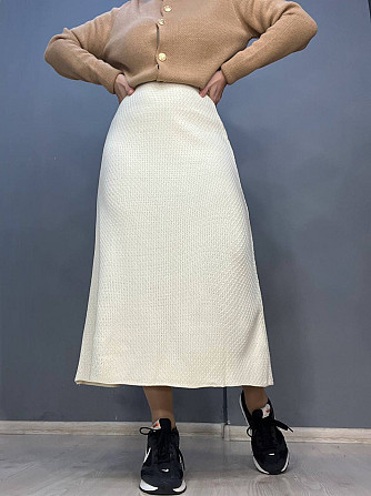 Спідниця жіноча My fashion 2024402 трапеція косичка довга one size, молочний, one size Одеса - фото 6